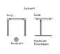 SCHREIBTISCH 180 x 80/100 EDV-Form rechts all in one FM