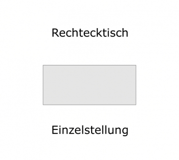 BESPRECHUNGSTISCH 160 x 80 Rechteck all in one FM