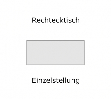 BESPRECHUNGSTISCH 160 x 80 Rechteck all in one FM