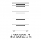 STANDCONTAINER Teilung 1/3/3/3/3 FM